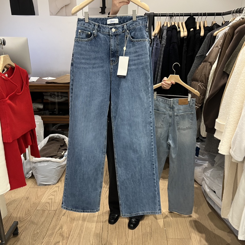 OURIN/THIS IS㊣東大門實拍女裝新品時尚真品推薦牛仔褲春款OURIN/THIS IS牛仔褲圖色2