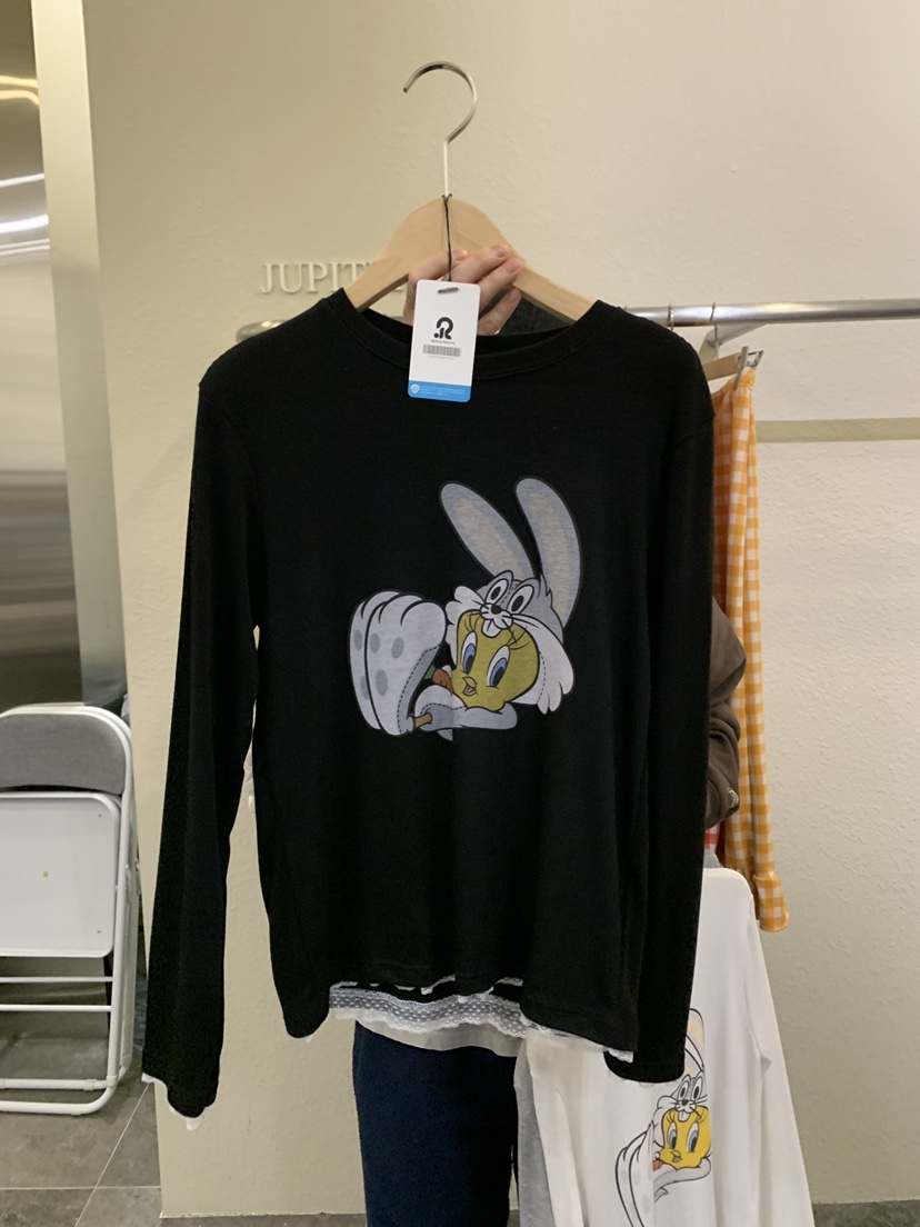 JUPITER東大門直郵㊣女裝新款休閑時尚職業26春夏長袖T恤春款JUPITER長袖T恤圖色2