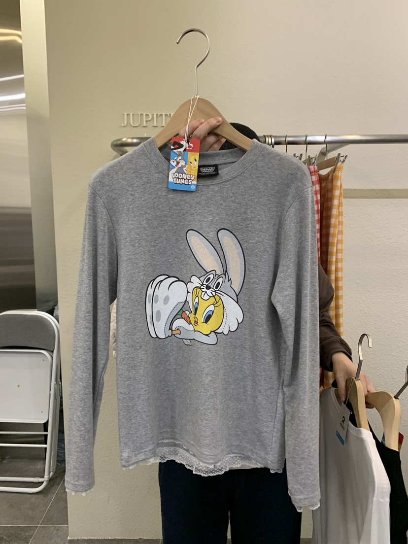 JUPITER東大門直郵㊣女裝新款休閑時尚職業26春夏長袖T恤春款JUPITER長袖T恤圖色3