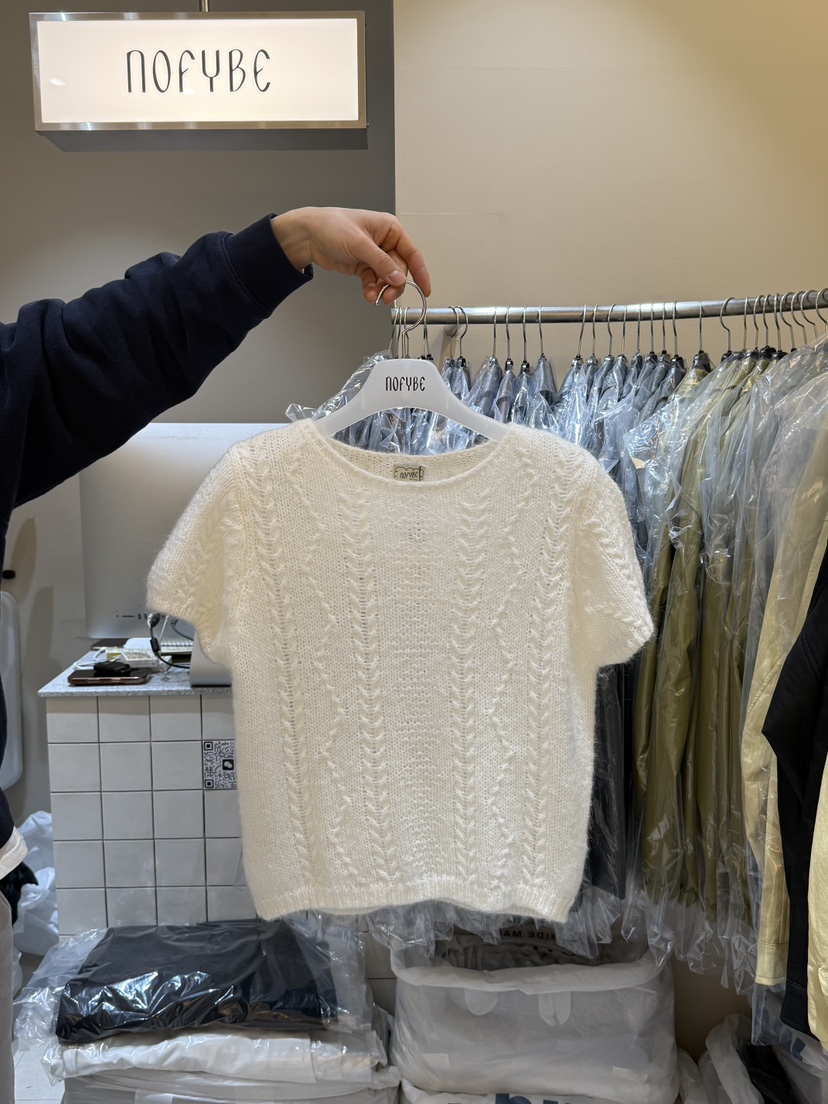 NOFYBE㊣東大門代購女士新品職業真品休閑針織衫馬海毛春款NOFYBE針織衫圖色2