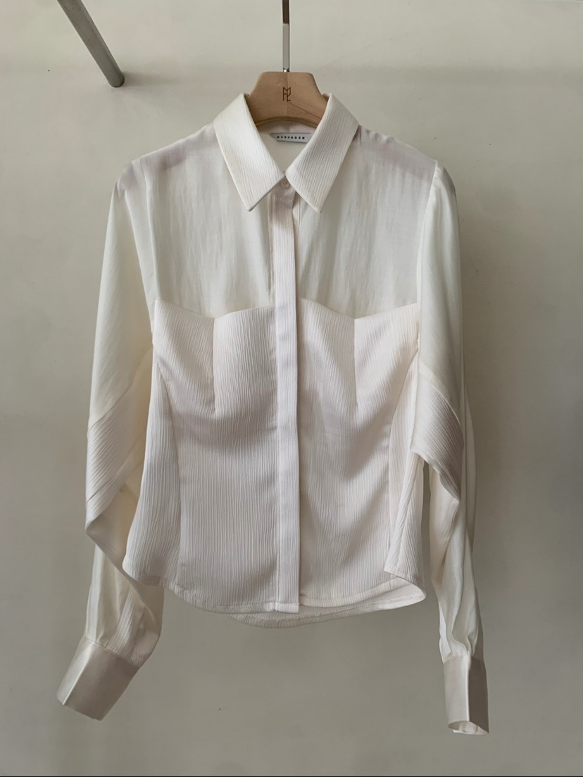 MUSHROOM-A韓國代購㊣女裝新品職業推薦真品襯衫蕾絲衫春款MUSHROOM襯衫/蕾絲衫圖色1