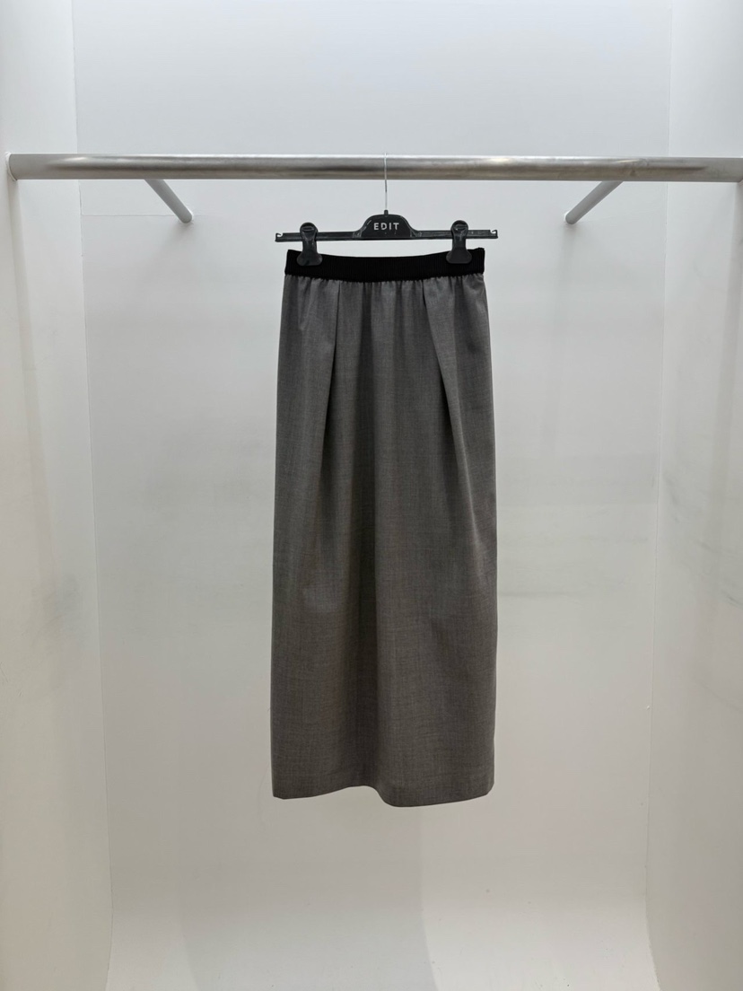 EDIT韓國直郵㊣女士新款26春夏職業休閑真品時尚人氣推薦長裙EDIT長裙圖色2灰色