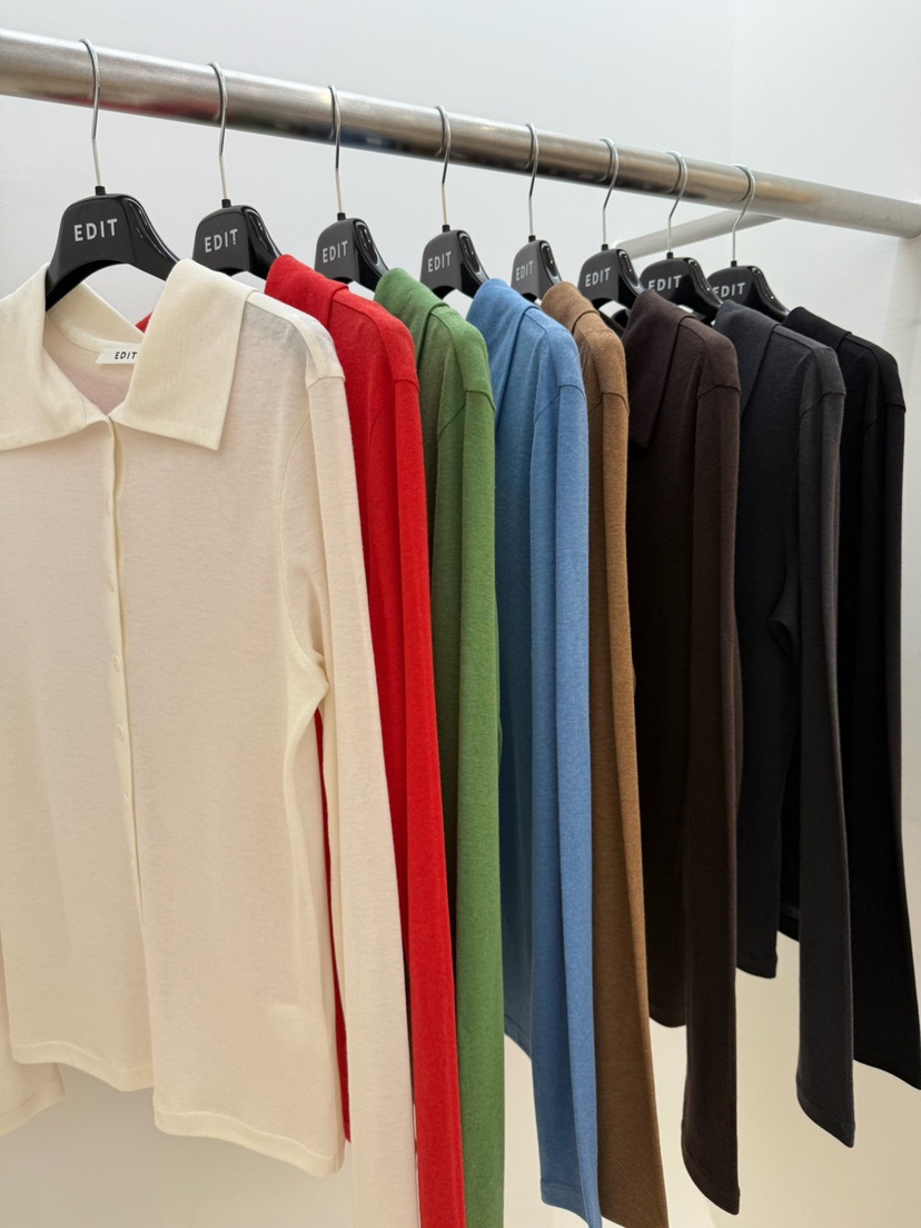 EDIT東大門直郵㊣女裝新品時尚真品熱賣職業推薦26春夏長袖T恤EDIT長袖T恤