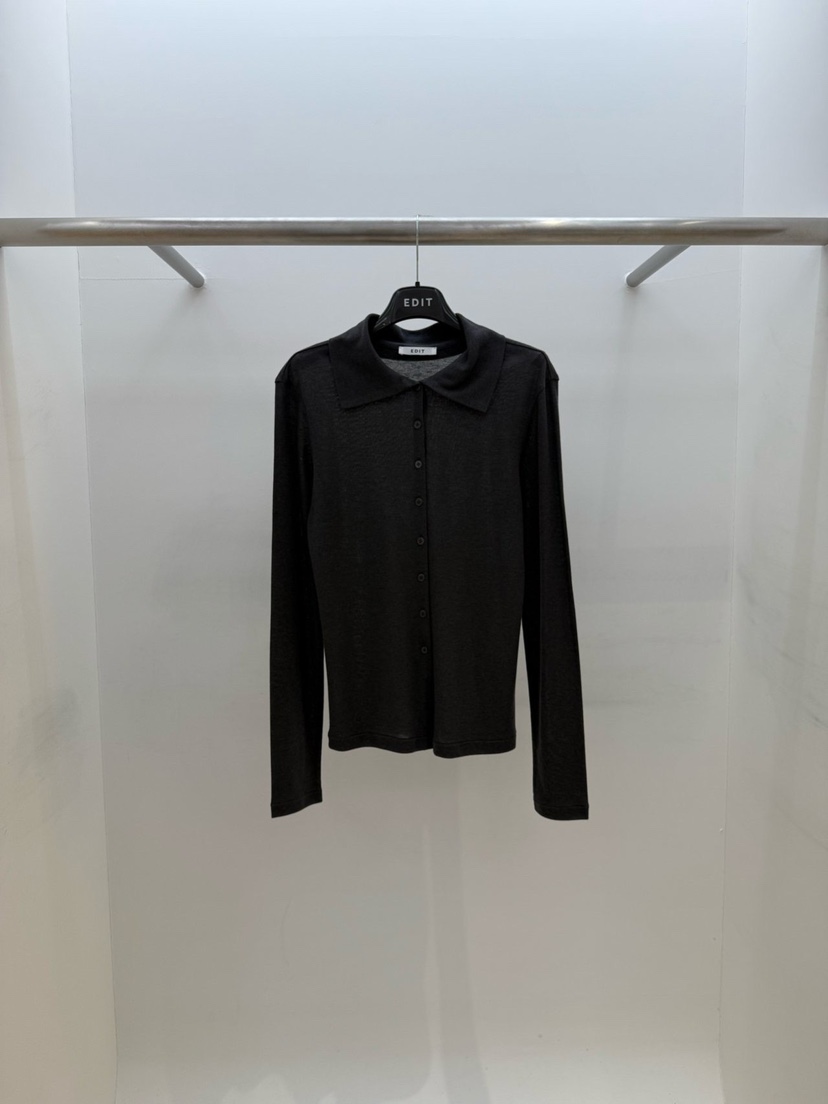 EDIT東大門直郵㊣女裝新品時尚真品熱賣職業推薦26春夏長袖T恤EDIT長袖T恤圖色7墨色