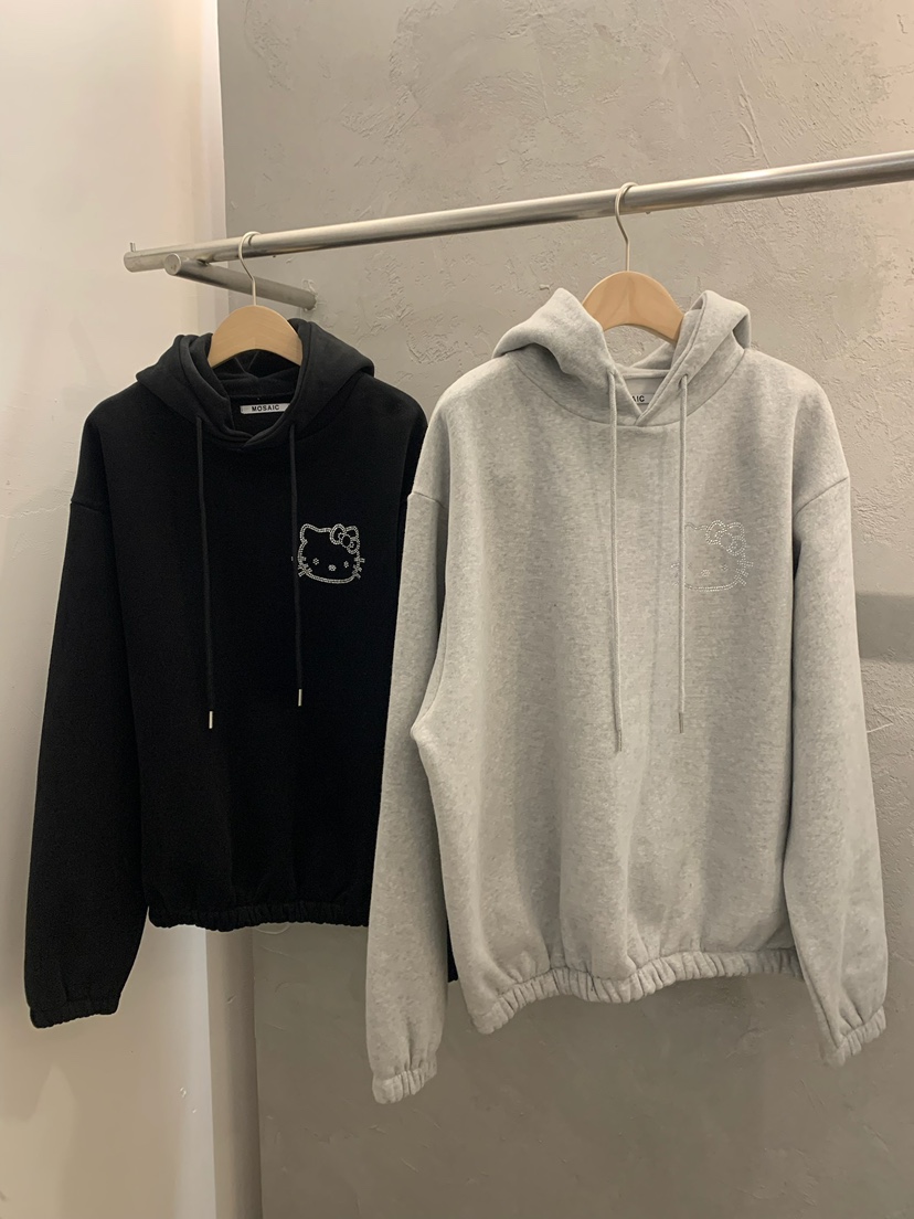 MOSAIC㊣東大門實拍女裝新款人氣職業熱賣休閑衛衣連帽衫抓絨MOSAIC衛衣