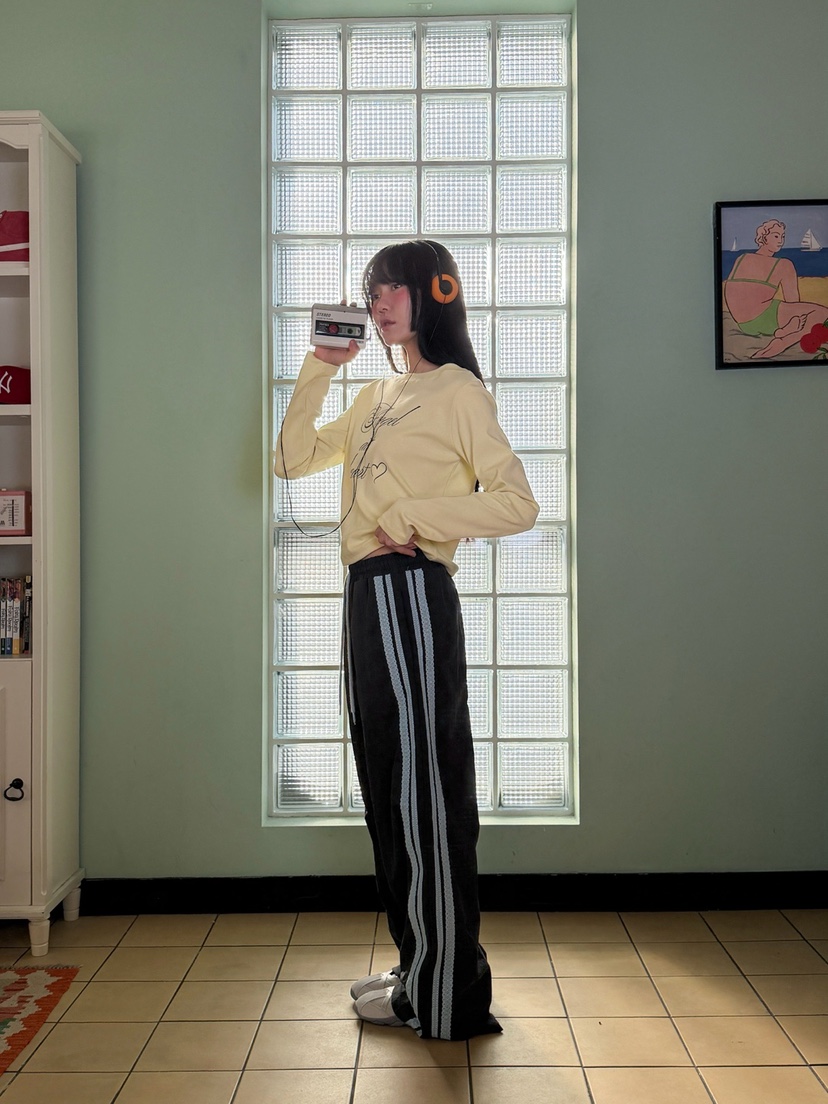 MORE THAN-P㊣東大門實拍女裝新品推薦熱賣時尚休閑褲春款MORE THAN休閑褲