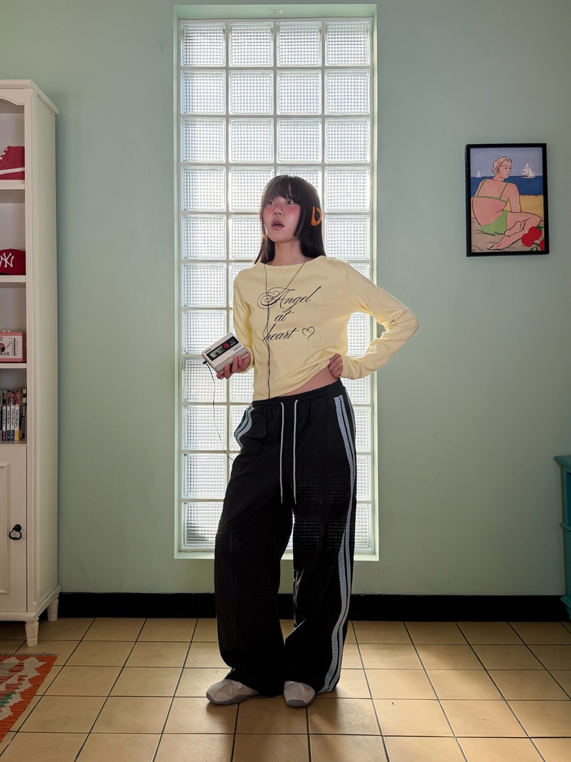 MORE THAN-P㊣東大門實拍女裝新品推薦熱賣時尚休閑褲春款MORE THAN休閑褲