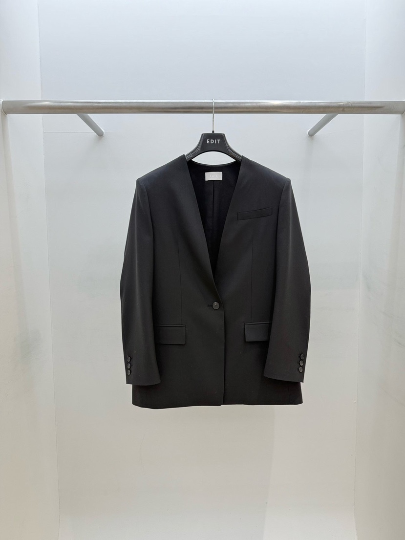 EDIT㊣東大門代購女士新款人氣真品職業休閑熱賣推薦時尚夾克EDIT夾克圖色3黑色
