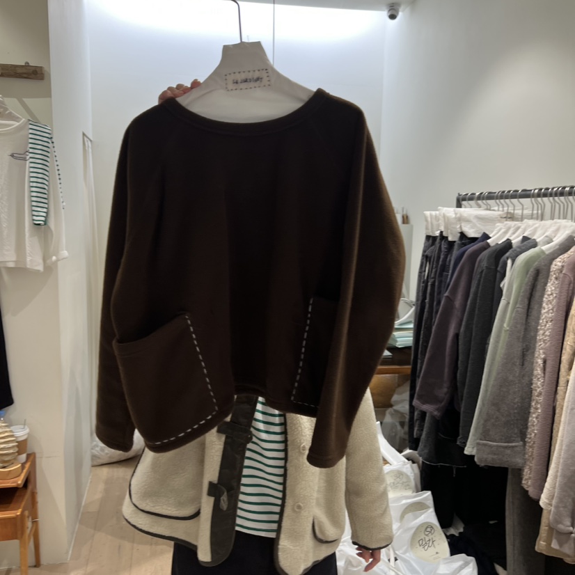 LE JARDINET韓國直郵㊣女士新品熱賣職業時尚26春夏衛衣雙口袋LE JARDINET衛衣圖色2