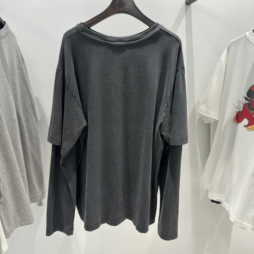 JANE BIRKIN㊣東大門代購女士新品真品熱賣休閑長袖T恤假兩件JANE BIRKIN設計師品牌長袖T恤