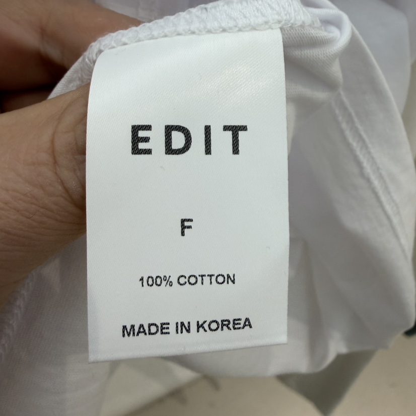 EDIT韓國直郵㊣女裝新款推薦26春夏職業人氣熱賣真品長袖T恤EDIT長袖T恤
