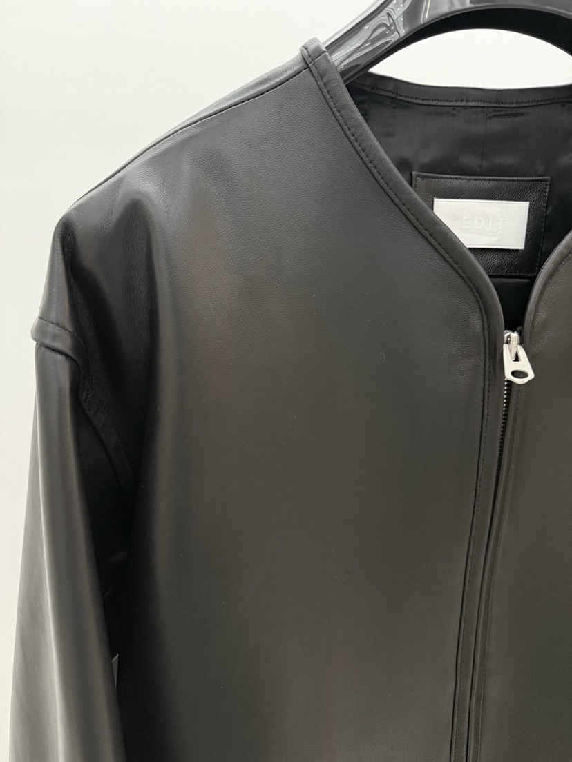 EDIT㊣東大門實拍女士新品真品職業推薦人氣休閑時尚26春夏皮衣EDIT皮衣