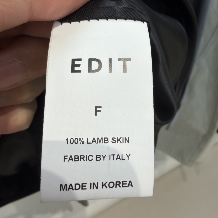 EDIT㊣東大門實拍女士新品真品職業推薦人氣休閑時尚26春夏皮衣EDIT皮衣