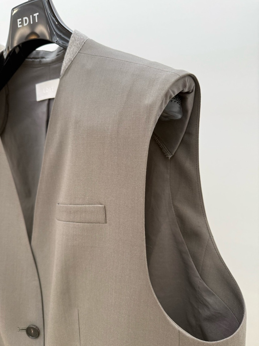 EDIT韓國代購㊣女裝新品職業推薦時尚真品休閑熱賣26春夏馬甲EDIT馬甲