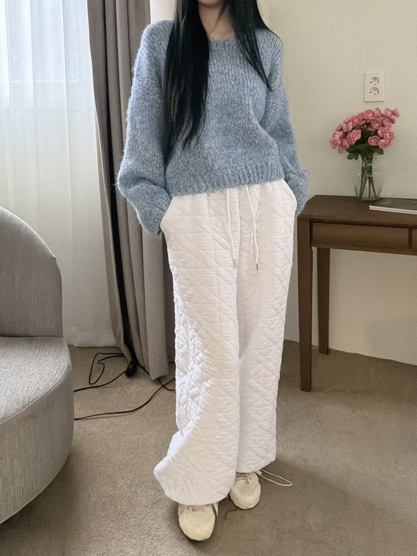 DE MATE韓國直郵㊣女士新品休閑人氣真品推薦針織衫V領寬松DE MATE針織衫