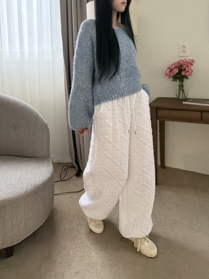 DE MATE韓國直郵㊣女士新品休閑人氣真品推薦針織衫V領寬松DE MATE針織衫