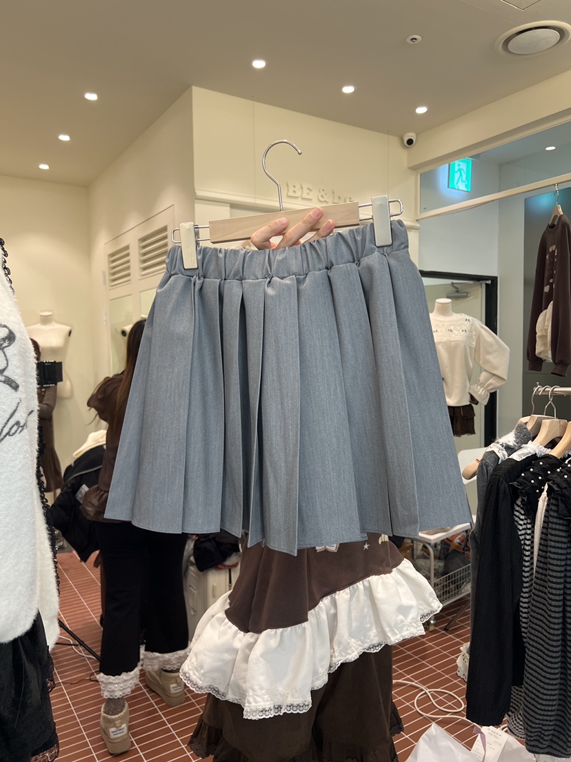 BE&amp;BE韓國直郵㊣女士新品時尚熱賣推薦人氣短裙百褶褶裙BE&be短裙