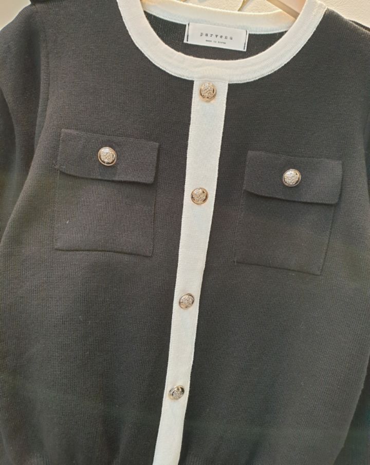 BLING BLING-S韓國直郵㊣女士新品人氣熱賣時尚針織衫口袋BLING BLING-S針織衫