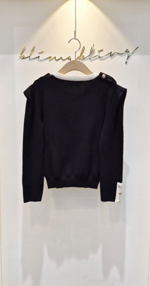 BLING BLING-S韓國直郵㊣女士新品人氣熱賣時尚針織衫口袋BLING BLING-S針織衫