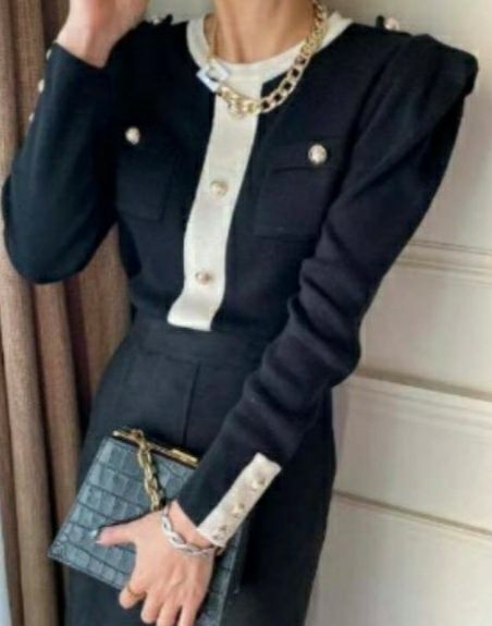 BLING BLING-S韓國直郵㊣女士新品人氣熱賣時尚針織衫口袋BLING BLING-S針織衫