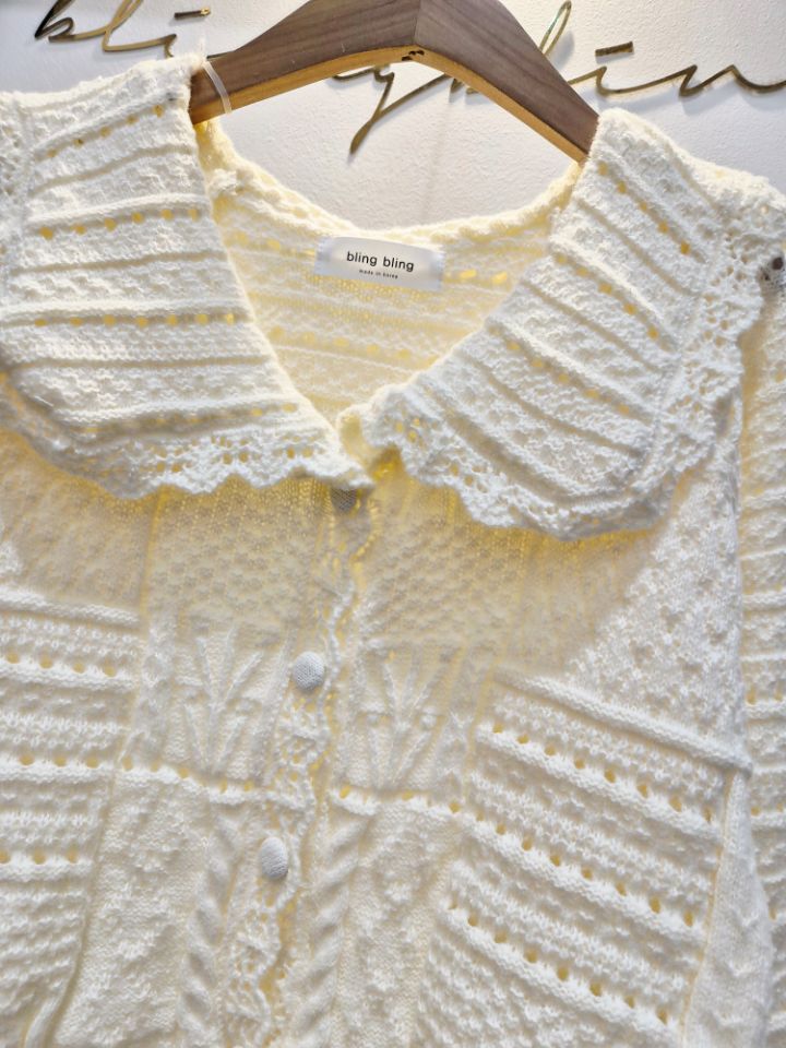 RICO㊣東大門代購女士新款職業熱賣休閑時尚26春夏人氣針織衫bling bling/RICO針織衫