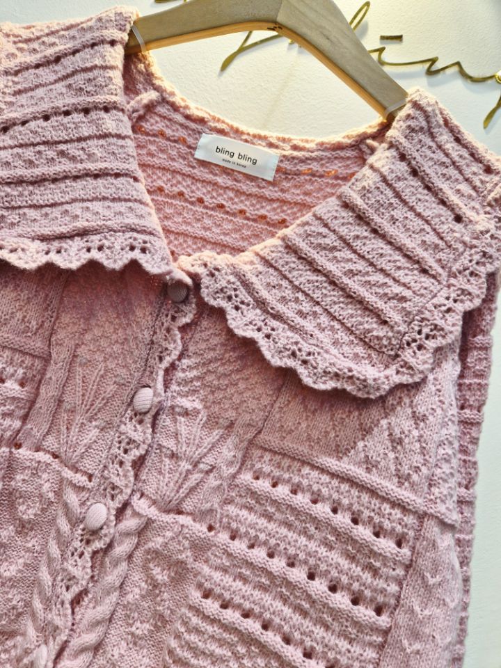 RICO㊣東大門代購女士新款職業熱賣休閑時尚26春夏人氣針織衫bling bling/RICO針織衫