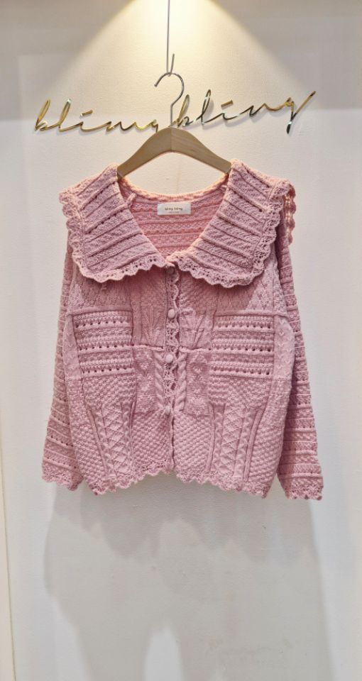 RICO㊣東大門代購女士新款職業熱賣休閑時尚26春夏人氣針織衫bling bling/RICO針織衫圖色2