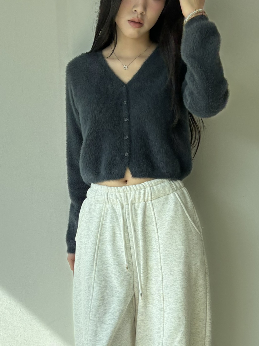 DE MATE東大門直郵㊣女裝新品休閑推薦時尚職業針織衫安哥拉DE MATE針織衫圖色4