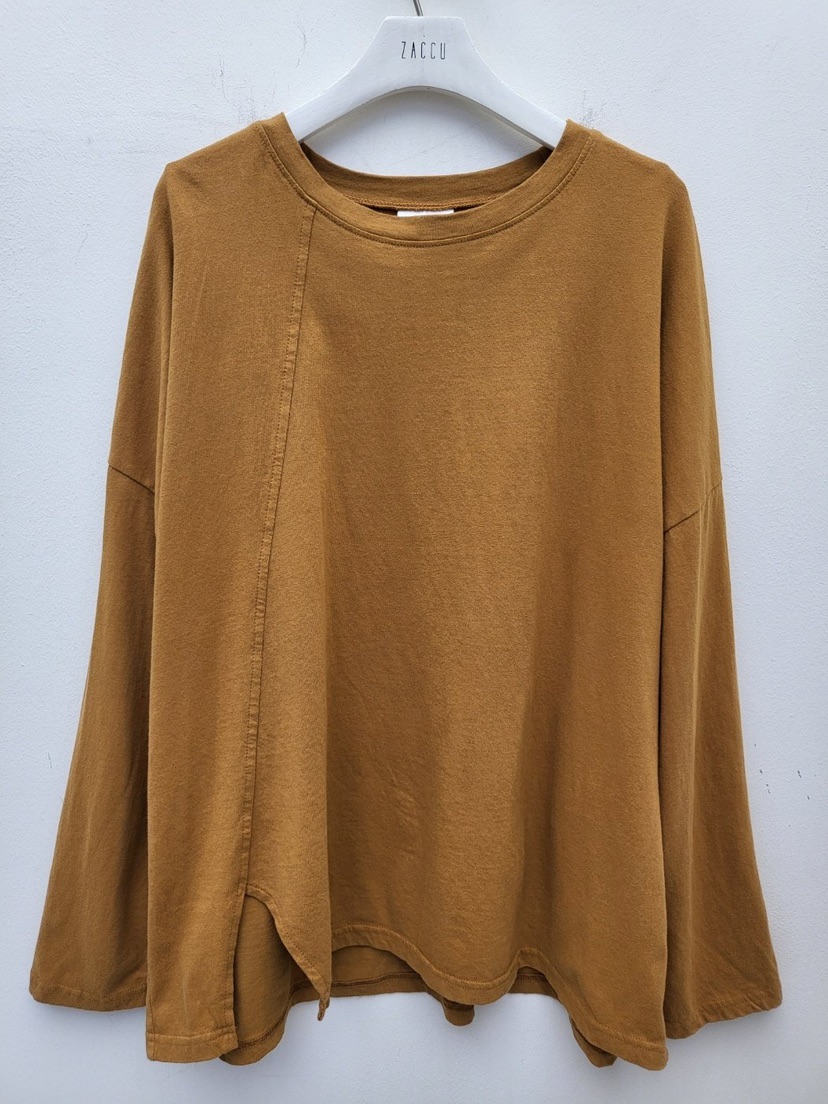 ZACCU韓國直郵㊣女士新款時尚熱賣26春夏推薦職業人氣長袖T恤ZACCU長袖T恤圖色2