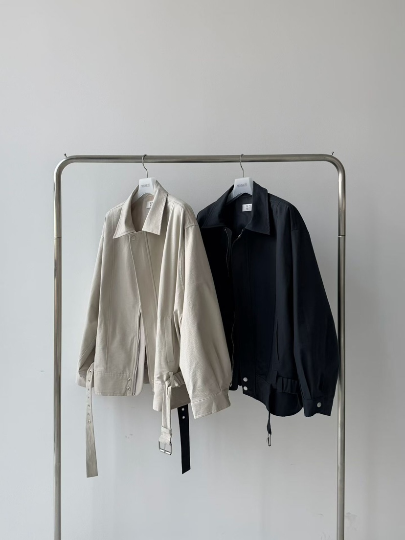 MINIMUZE韓國代購㊣女士新款時尚職業人氣真品26春夏夾克含腰帶MINIMUZE夾克