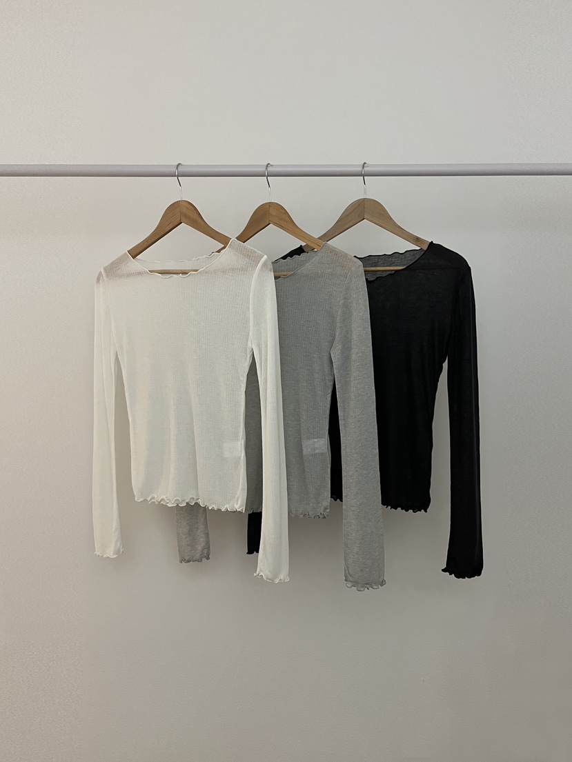 RE:OPENING㊣東大門代購女裝新品推薦休閑人氣真品長袖T恤天絲RE:OPENING長袖T恤