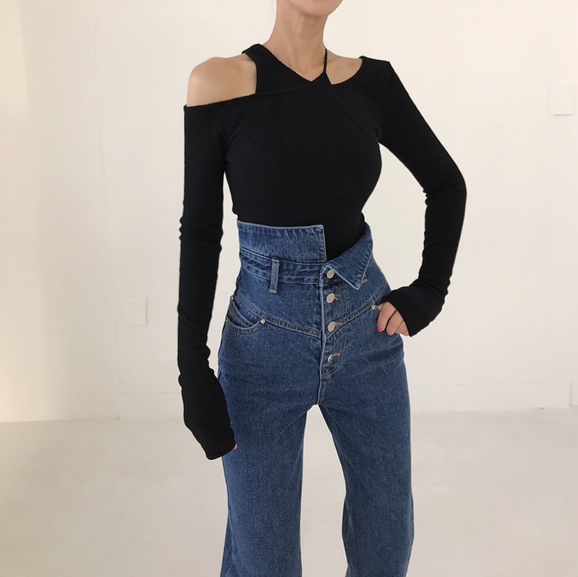 2TWO MOON韓國代購㊣女裝新品職業人氣熱賣真品休閑牛仔褲2TWO MOON牛仔褲