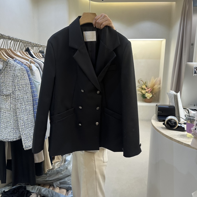 MATIERE㊣東大門代購女裝新款26春夏真品推薦熱賣職業夾克春款MATIERE夾克圖色2