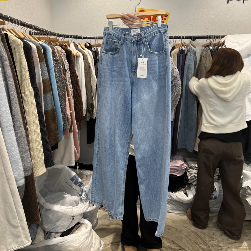 ALMOND PEPE東大門直郵㊣女士新款熱賣真品休閑時尚牛仔褲ALMOND PEPE牛仔褲圖色1