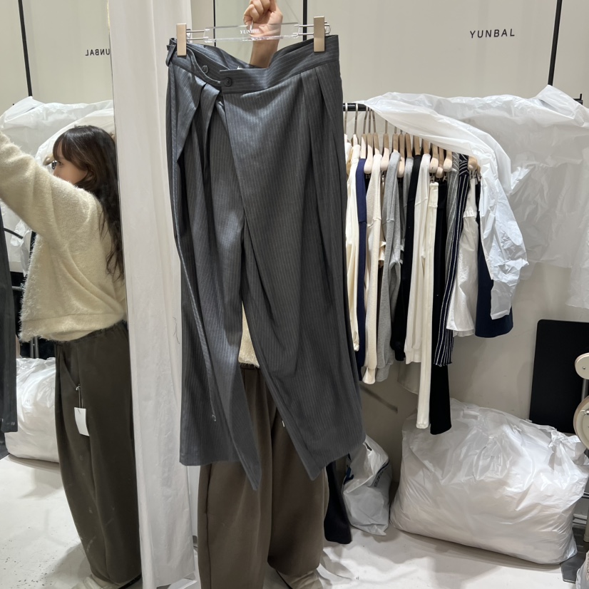 YUNBAL韓國代購㊣女士新品熱賣時尚真品職業休閑推薦休閑褲YUNBAL休閑褲圖色2