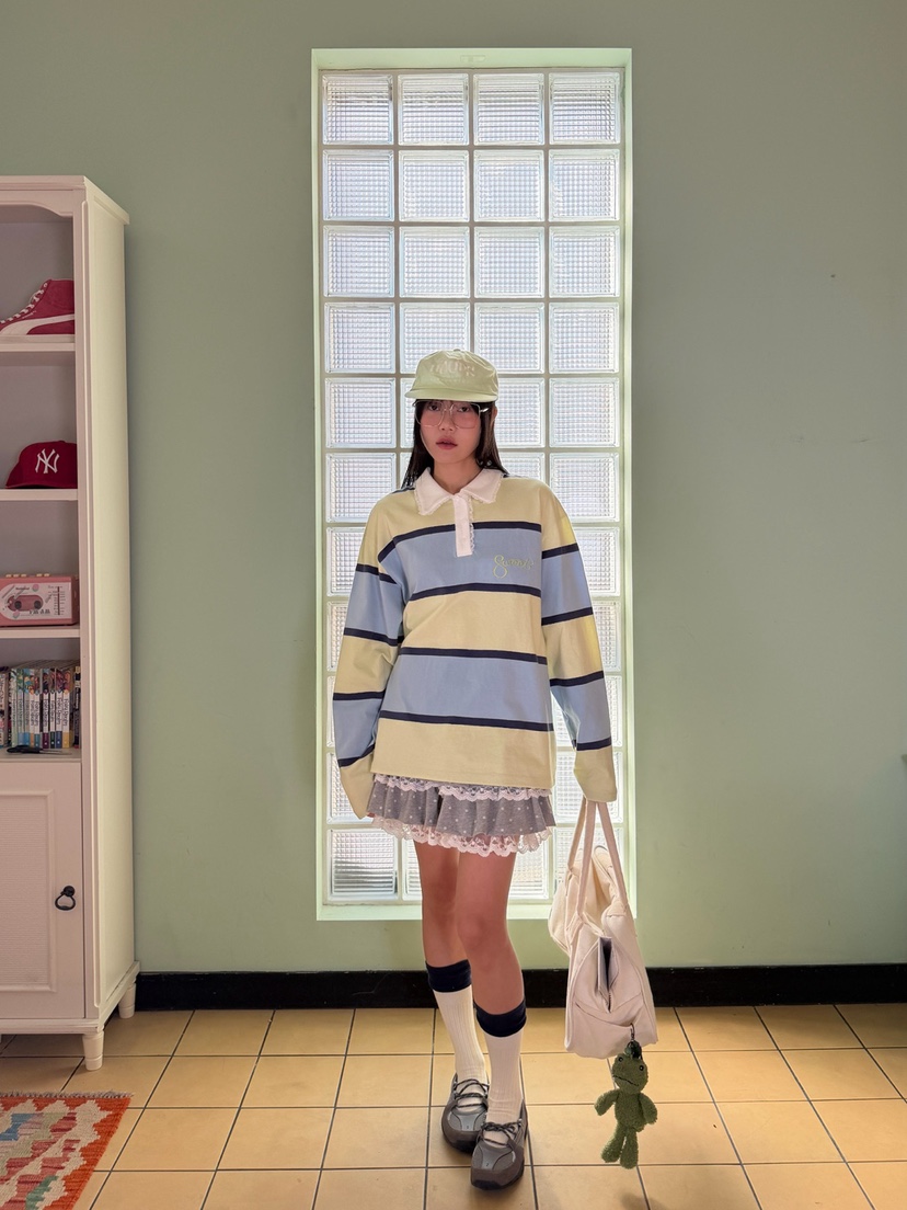 MORE THAN-P㊣東大門實拍女士新品人氣26春夏長袖T恤春款MORE THAN長袖T恤