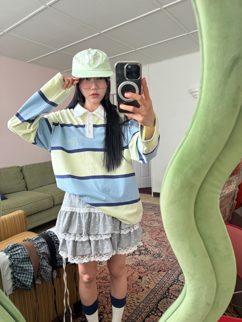 MORE THAN-P㊣東大門實拍女士新品人氣26春夏長袖T恤春款MORE THAN長袖T恤