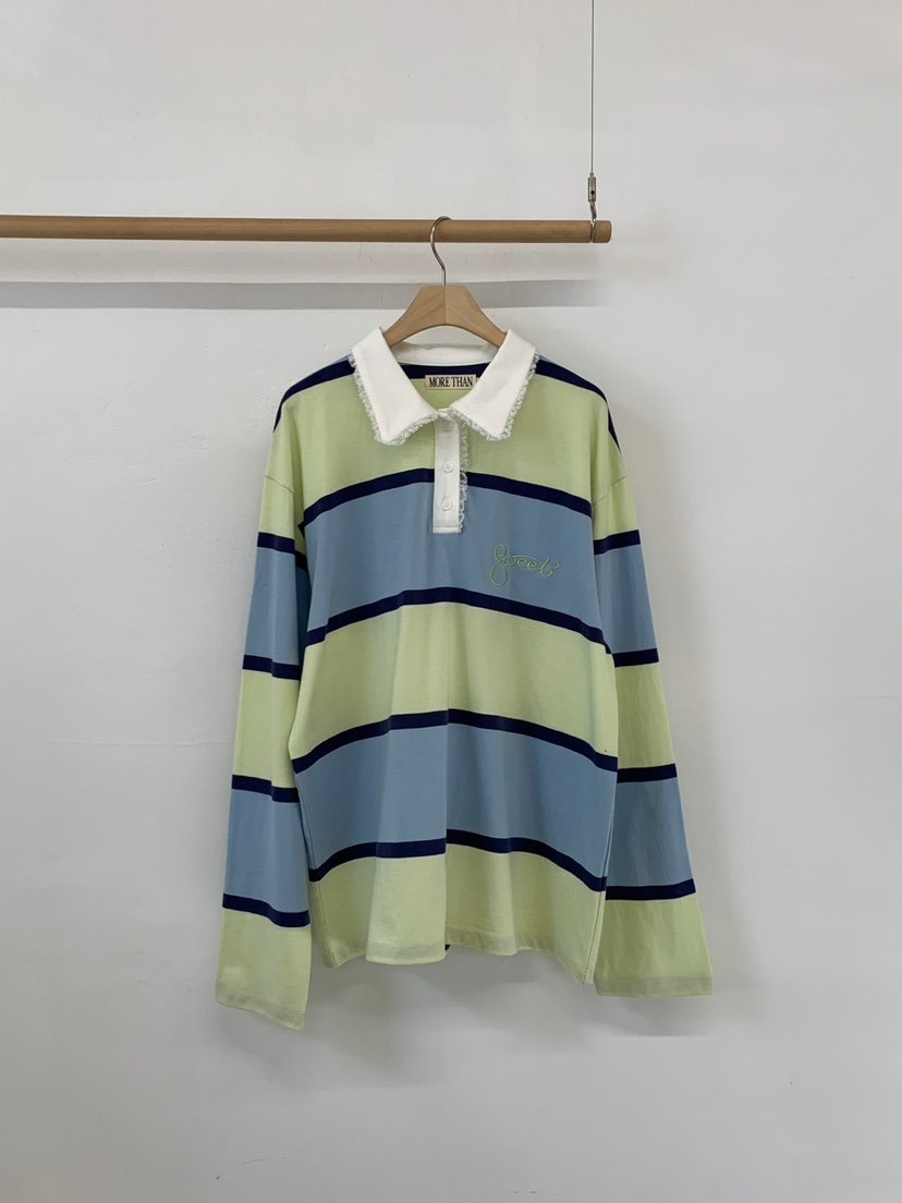 MORE THAN-P㊣東大門實拍女士新品人氣26春夏長袖T恤春款MORE THAN長袖T恤圖色1