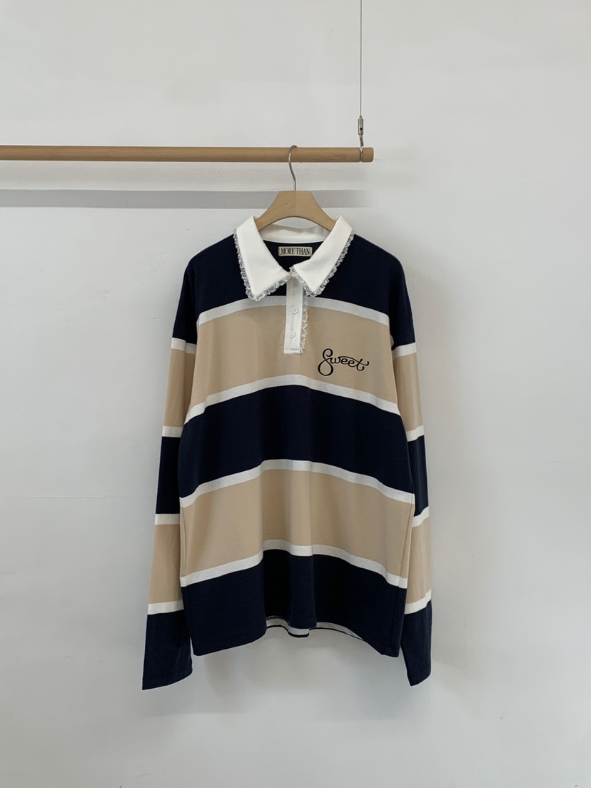 MORE THAN-P㊣東大門實拍女士新品人氣26春夏長袖T恤春款MORE THAN長袖T恤圖色2