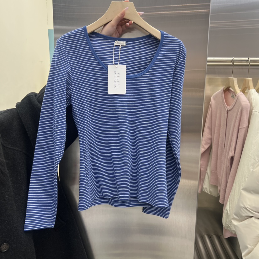 VELVET UNDERGROUND韓國直郵女裝新款熱賣推薦人氣長袖T恤VELVET UNDERGROUND長袖T恤圖色3