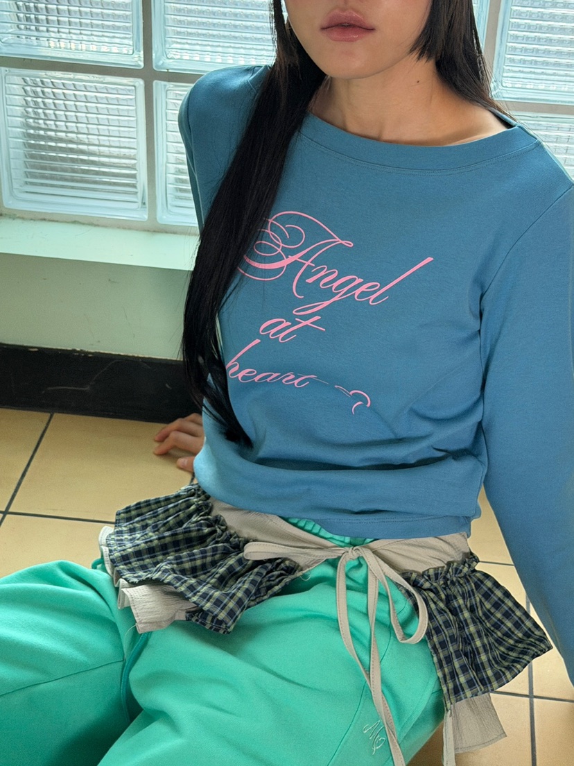 MORE THAN-P東大門代購女士新品職業25秋冬長袖T恤春款MORE THAN長袖T恤