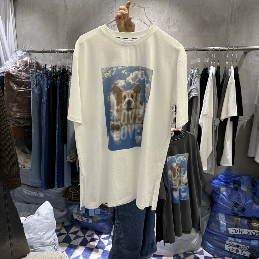 AMOUR韓國代購女士新款時尚推薦25秋冬熱賣人氣休閑T恤春款AMOURT恤圖色1