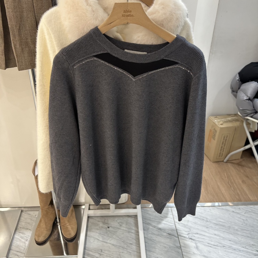 ABLESTUDIO東大門實拍女裝新款25秋冬職業推薦針織衫春款ABLESTUDIO針織衫圖色3