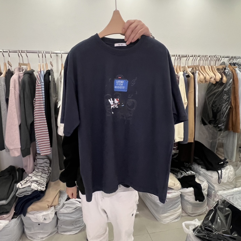 LELEN韓國直郵女裝新款推薦熱賣職業25秋冬人氣休閑時尚T恤LELENT恤圖色3