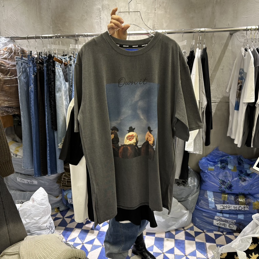 AMOUR韓國直郵女裝新款時尚職業25秋冬人氣熱賣推薦T恤春款AMOURT恤圖色3