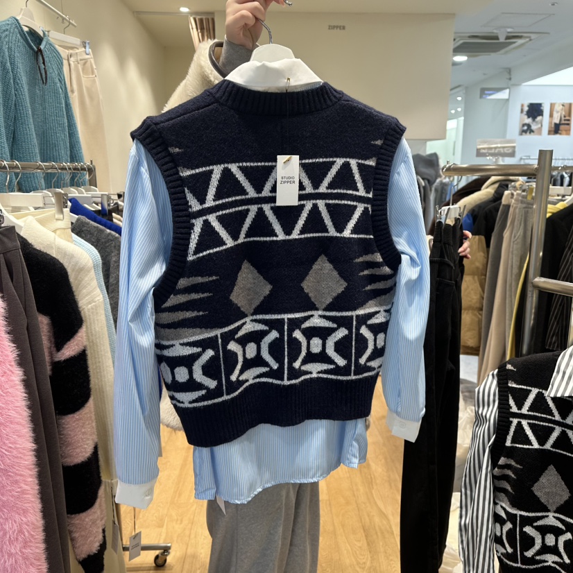 ZIPPER韓國代購女士新品人氣25秋冬職業馬甲不含內搭春款ZIPPER馬甲