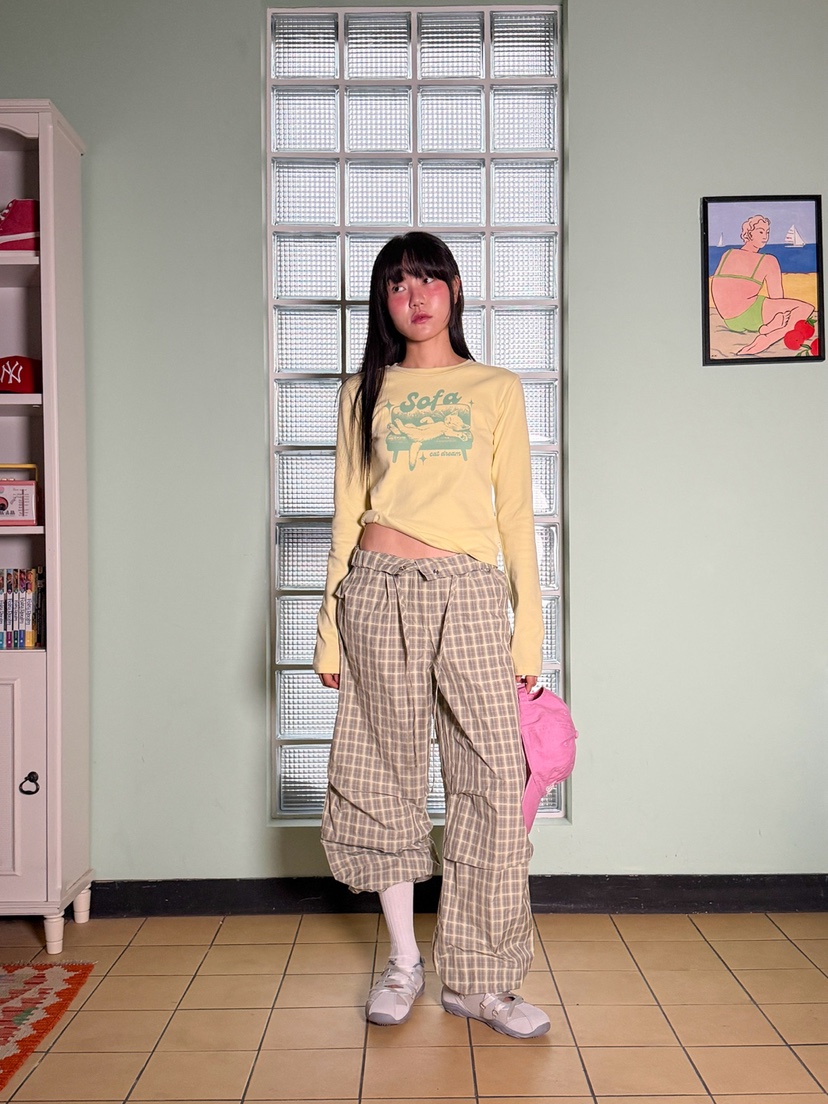 MORE THAN-P韓國直郵女士新款25秋冬時尚人氣長袖T恤春款MORE THAN長袖T恤