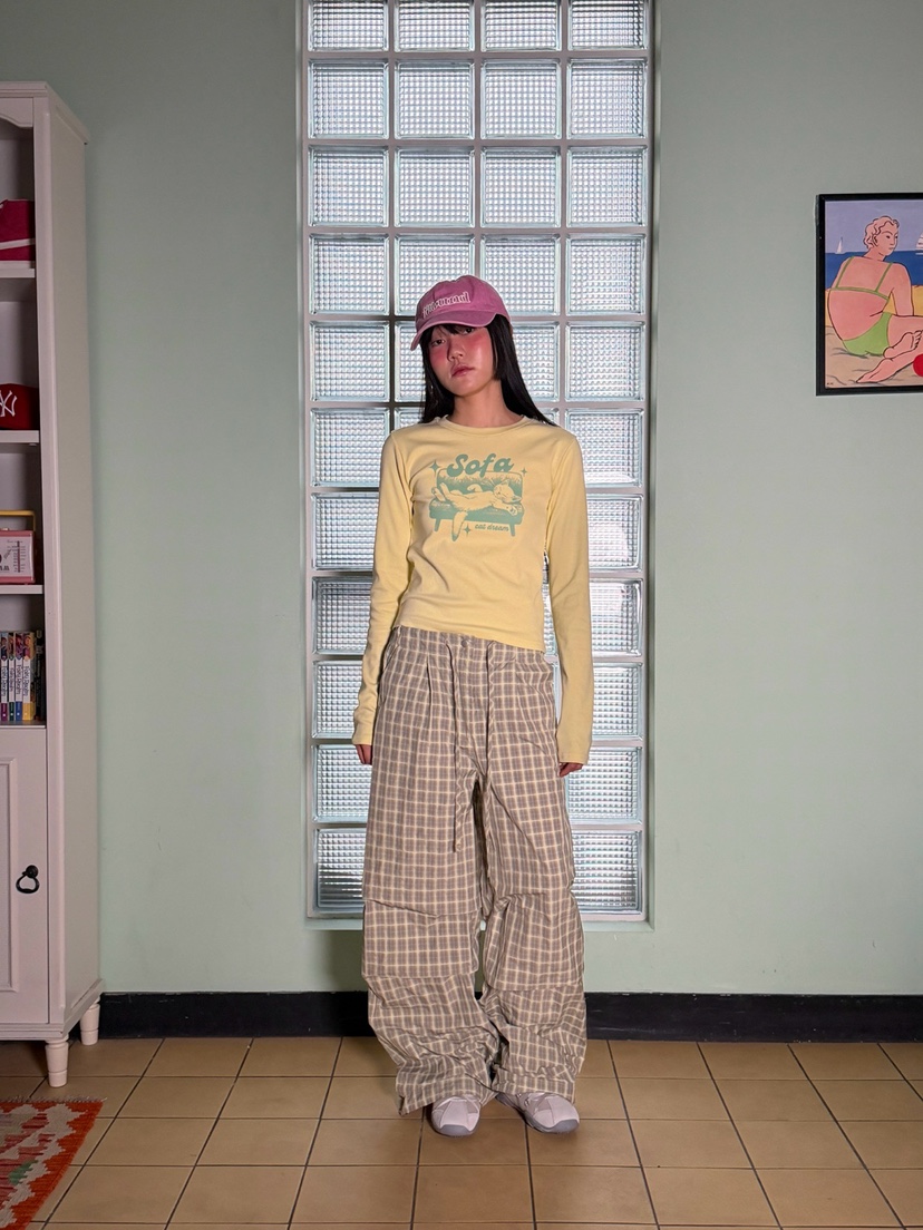 MORE THAN-P韓國直郵女士新款25秋冬時尚人氣長袖T恤春款MORE THAN長袖T恤