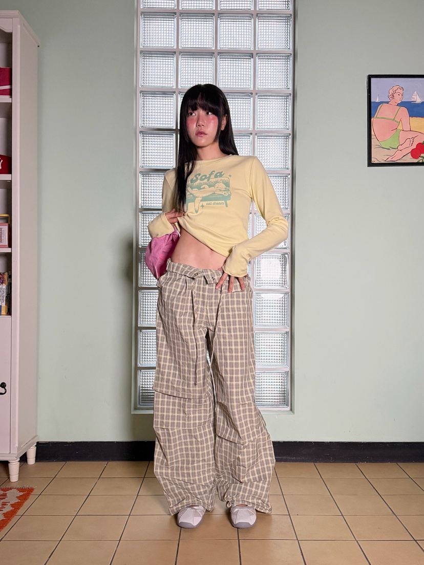 MORE THAN-P韓國直郵女士新款25秋冬時尚人氣長袖T恤春款MORE THAN長袖T恤