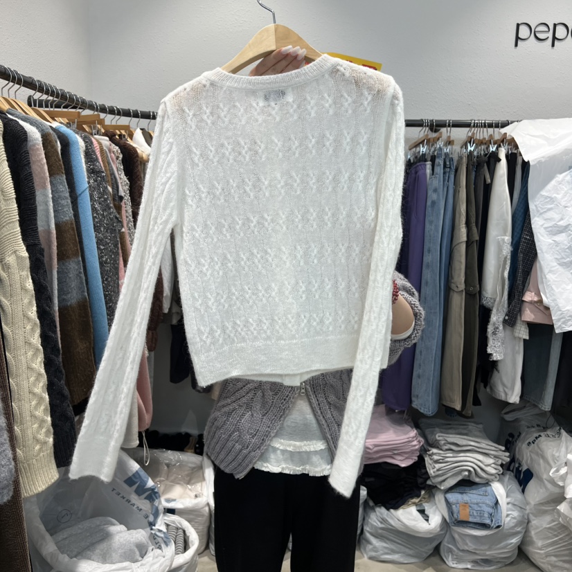 ALMOND PEPE東大門代購女裝新款職業人氣熱賣針織衫開衫ALMOND PEPE針織衫